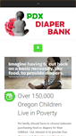 Mobile Screenshot of pdxdiaperbank.org